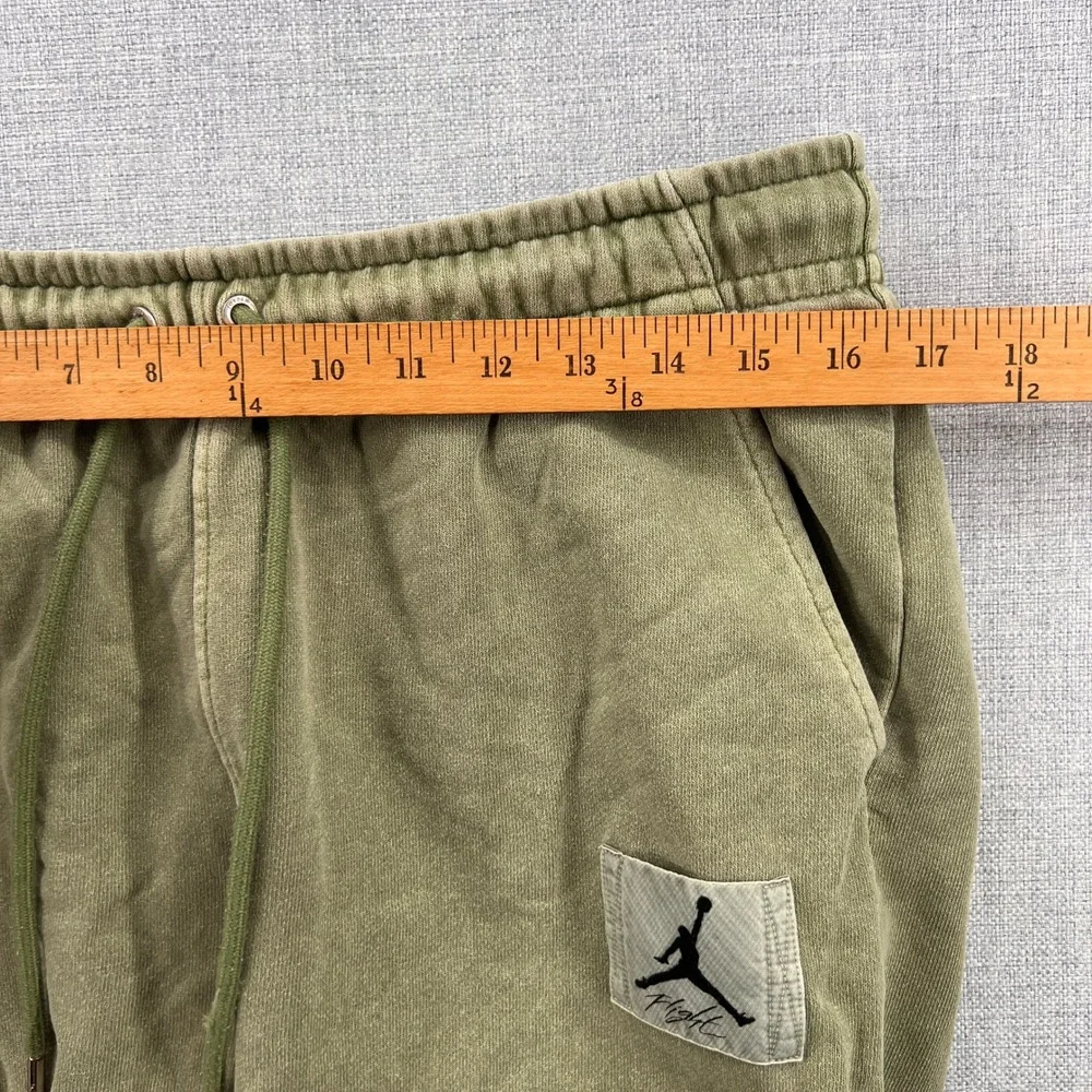 Jordan Flight Essential Fleece Sweatpants Men Medium Olive Green Jogger‎ Lounge